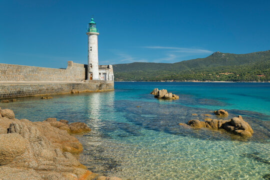 Leuchtturm von Propriano, D&eacute;partement Corse du Sud, Korsika, Frankreich