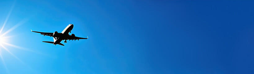 airplane in the sky long banner