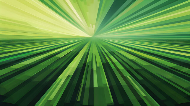 Abstract Comics green rays background