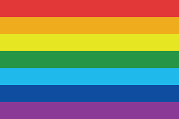 LGBT flag for pride day.