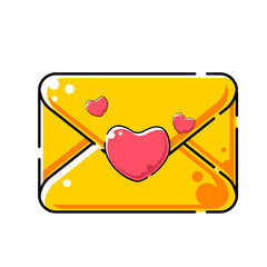 illustration love letter