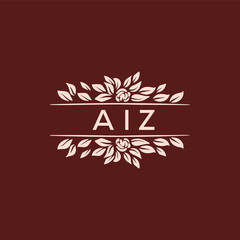 AIZ  logo design template vector. AIZ Business abstract connection vector logo. AIZ icon circle logotype.

