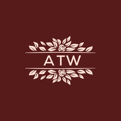 ATW  logo design template vector. ATW Business abstract connection vector logo. ATW icon circle logotype.
