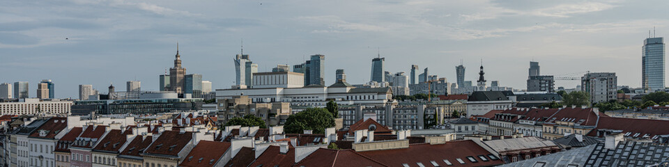 die neue Skyline von Warschau