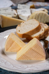 Munster gerome French cheese, strong-smelling soft cheese with subtle taste, made mainly from milk first produced in Vosges mountains