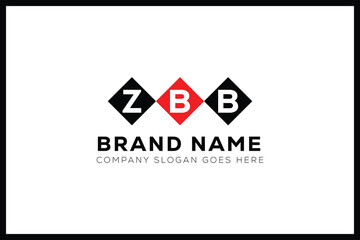 ZBB letter logo design. ZBB creative initials monogram letter logo. ZBB business and real estate logo vector template.