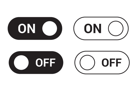 On/off Switch Icon Slide Slide Switch Icon