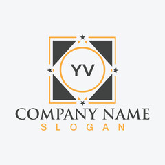 YV creative logo design for company branding