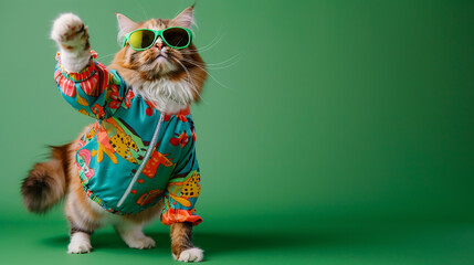 cat wearing suit