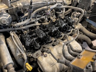 Neglected Car Engine Damage