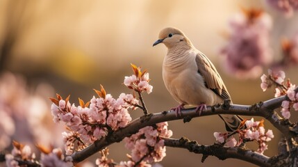 Fototapeta premium Tranquil dove symbolizing peace and harmony, serene concept of peace and reconciliation