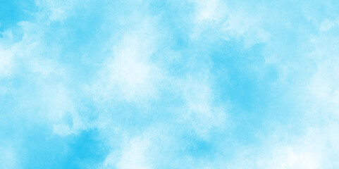 clouds in the sunshine morning fresh sky, there are small and large clouds alternating and moving slowly on blue sky, Horizon Spring Morning Sky with clouds.