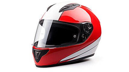 Fototapeta premium racing helmet isolated on white background
