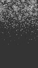 Flying digits and numbers. School math notebook