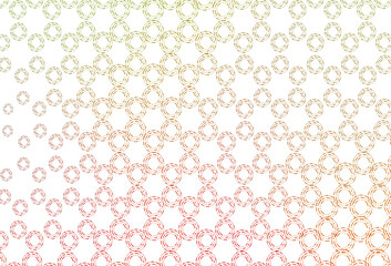 Light green, red vector backdrop with dots.