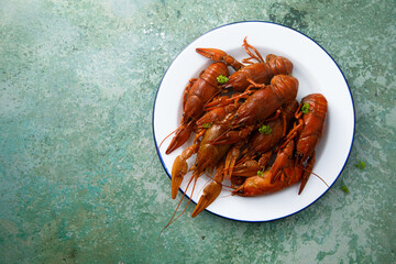 Сrawfish with herbs and black pepper