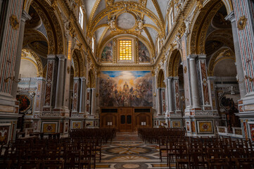 Cassino, Lazio, Italy. The Benedictine Abbey of Montecassino.