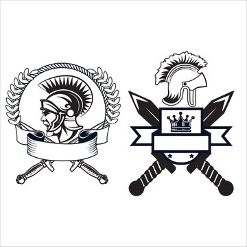 Roman Helmet vectors, icon and logo