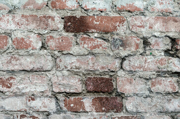 pattern old brick wall close up