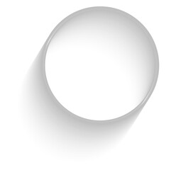  Realistic round frame with reflections, shadow and cover glass