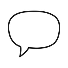 Speech bubble message icon. Chat bubble. Vector