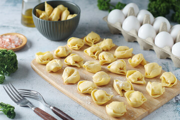 Tortellini - dumplings typical dish from Italian cuisine