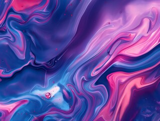 Abstract marbled background with swirling pink and blue hues creating a fluid dream-like texture
