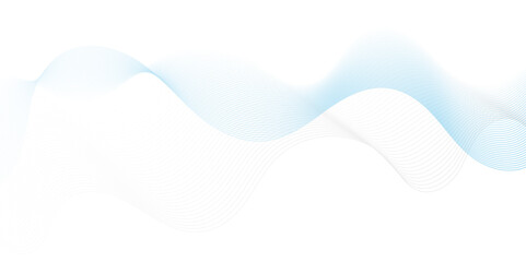 	
Abstract blue blend digital wave lines and technology transparent background. Minimal carve wavy white and blue flowing wave lines and glowing moving lines. Futuristic sound wave lines background.
