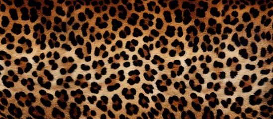 Papier peint photo Léopard a close up of a leopard print on a piece of fabric . High quality  © TheWaterMeloonProjec