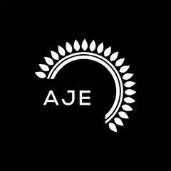 AJE  logo design template vector. AJE Business abstract connection vector logo. AJE icon circle logotype.
