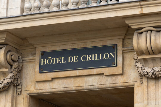 hotel crillon &agrave; paris