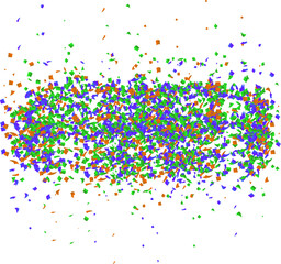 confetti background with different splashes