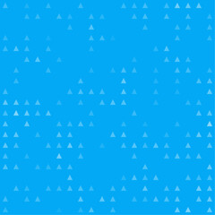 Abstract seamless geometric pattern. Mosaic background of white triangles. Evenly spaced  shapes of different color. Vector illustration on light blue background