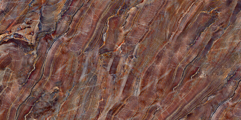 Dark burgundy coloured natural marble, red brown and maroon colour background with golden vein,...