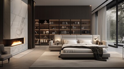 Create a luxurious master bedroom