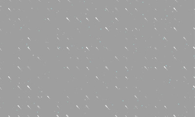 Seamless background pattern of evenly spaced white screwdriver symbols of different sizes and opacity. Vector illustration on grey background with stars