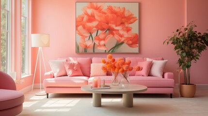 Create a monochromatic color scheme in a room