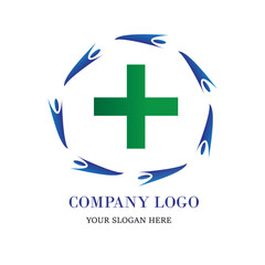 medicine, pharmacy, health, logo, medical herbal plus plants organic icon, health care symbol vector design template