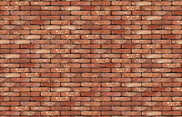 Red brick wall seamless background - texture pattern for continuous replicate.

