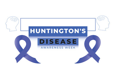 Huntington's disease awareness week. background, banner, card, poster, template. Vector illustration.