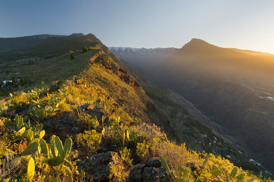 Mirador de las Cabezadas, Barranco de Las Angustias,Caldera de Taburiente, Los Llanos de Aridane, Insel La Palma, Kanarische Inseln, Spanien