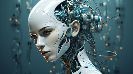 Cybernetic Woman Robot
