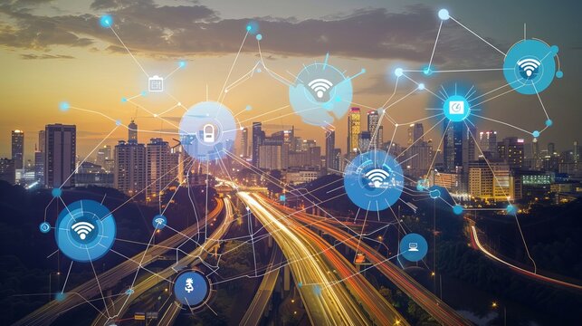 
The concept of a smart city involves the integration of intelligent communication networks and Internet of Things (IoT) technologies to create a connected and efficient urban environment. 