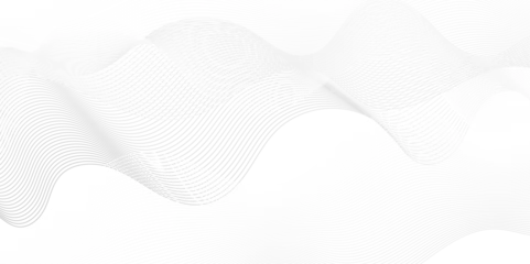 Fotobehang Abstract white blend digital wave lines and technology transparent background. Minimal carve wavy white and gray flowing wave lines and glowing moving lines. Futuristic sound wave lines background. © MdLothfor