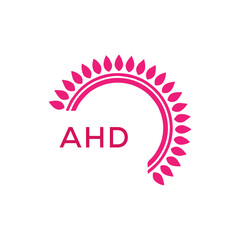 AHD  logo design template vector. AHD Business abstract connection vector logo. AHD icon circle logotype.
