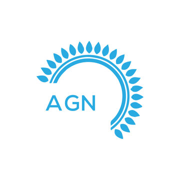 AGN  logo design template vector. AGN Business abstract connection vector logo. AGN icon circle logotype.
