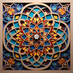 Islamic patterns backgrounds of symmetrical beauty
