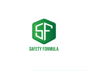 Safety logo, Green Safety logo.
