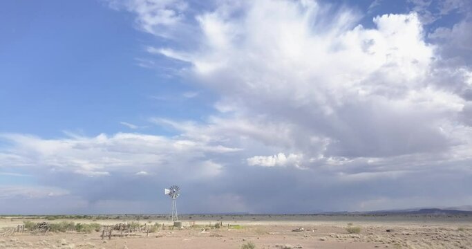 Drone shot, Massive skies and landscape, West Texas