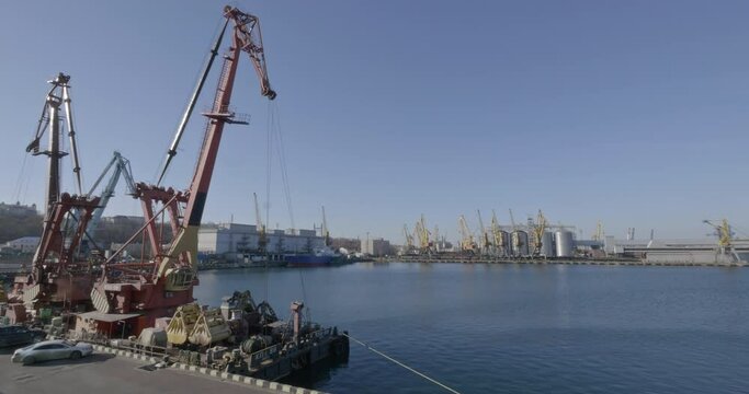 Odessa, Ukraine. Port of Odessa. Industrial activities.